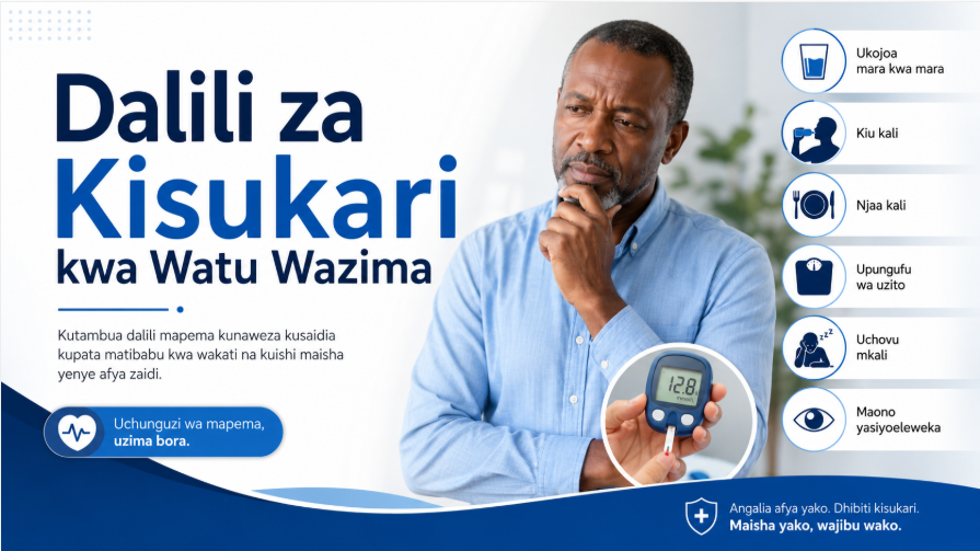 Dalili za Kisukari kwa Watu Wazima