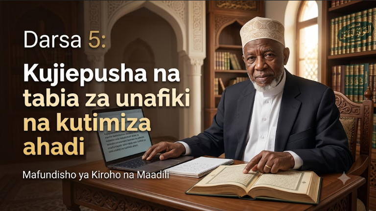 Darsa 5: Kujiepusha na tabia za unafiki na kutimiza ahadi