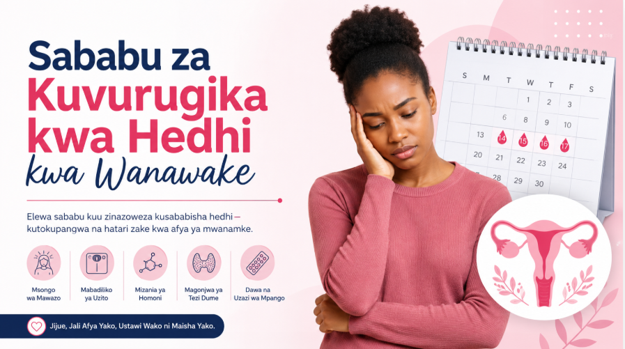 Sababu za Kuvurugika kwa Hedhi kwa Wanawake