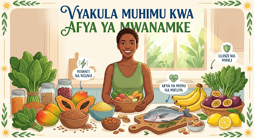 Vyakula Vinavyosaidia Afya ya Uzazi kwa Mwanamke: Mwongozo wa Lishe Bora