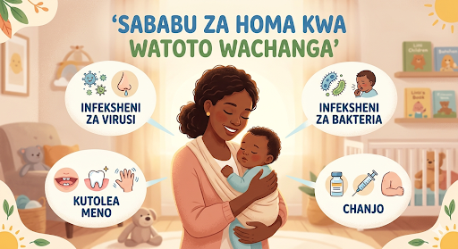 Sababu za homa kwa watoto wachanga