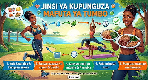 Jinsi ya Kupunguza Mafuta ya Tumbo