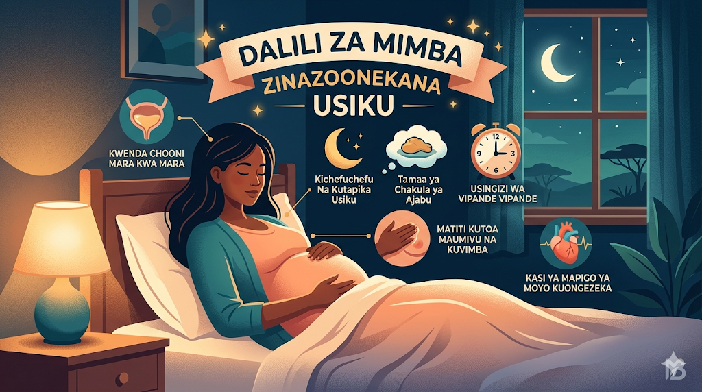 Dalili za mimba zinazoonekana Usiku