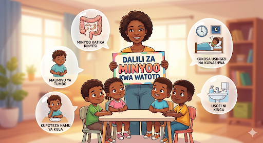 Dalili za Minyoo kwa Watoto