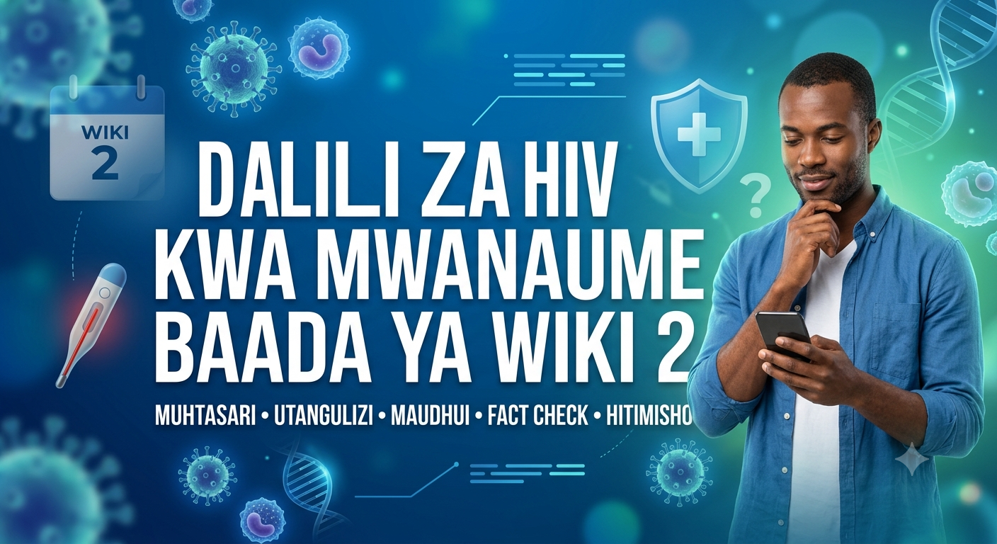 Dalili za HIV kwa Mwanaume Baada ya Wiki 2