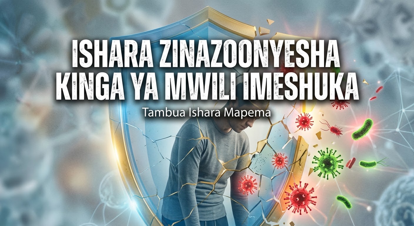 Ishara Zinazoonyesha Kinga ya Mwili Imeshuka
