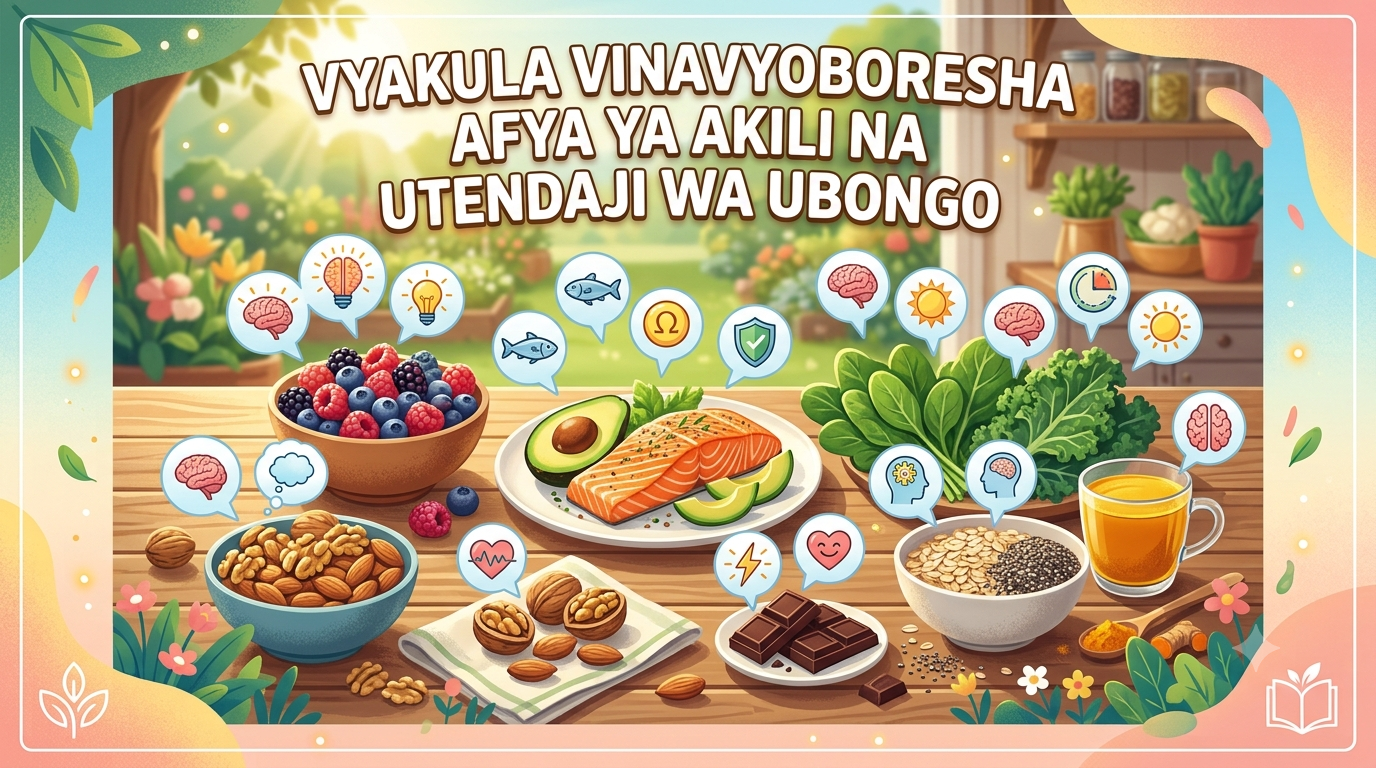Vyakula vinavyoweza kuboresha afya ya akili na utendaji wa ubongo.