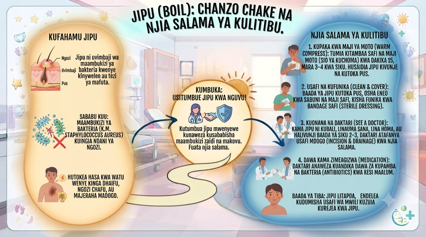 Jipu: Chanzo chake na njia salama ya kulitibu.
