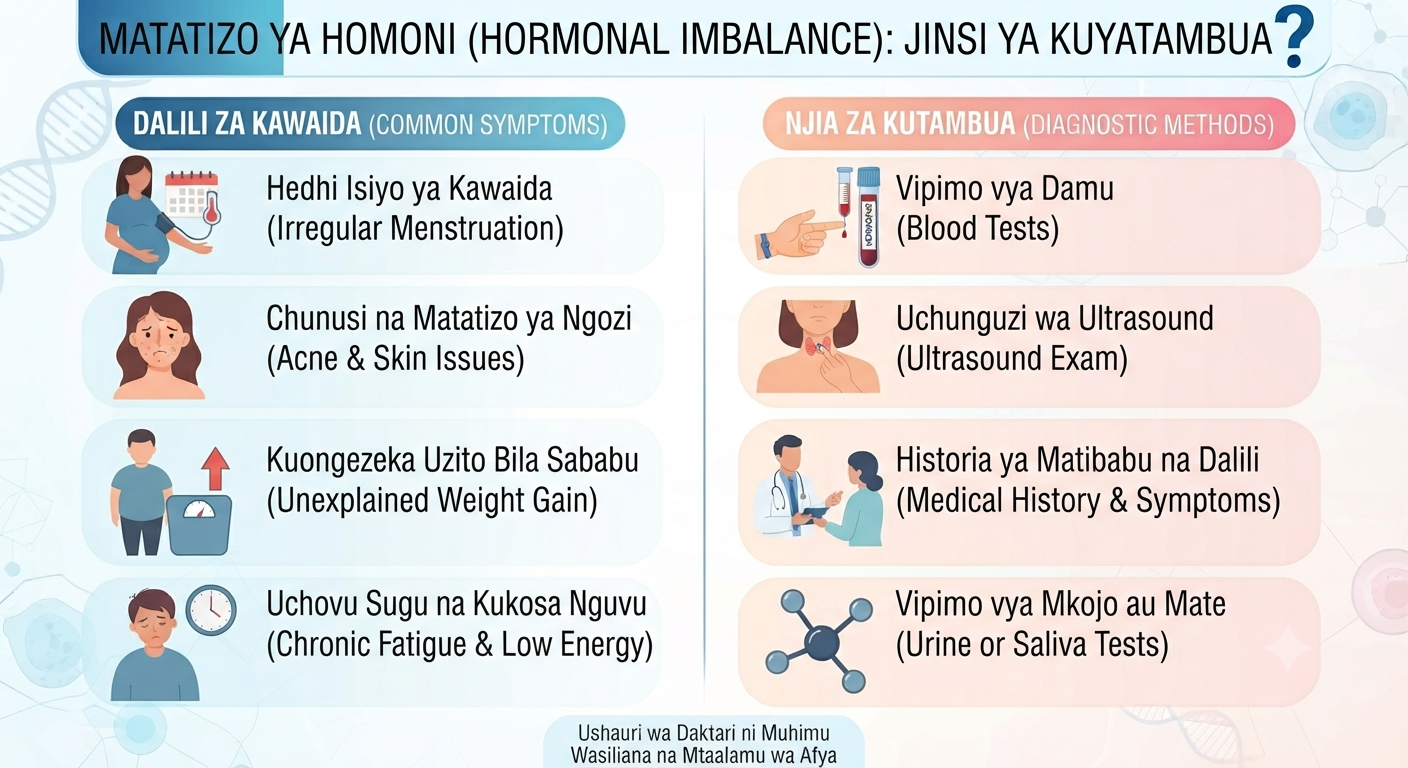 Matatizo ya homoni (Hormonal Imbalance): Jinsi ya kuyatambua.