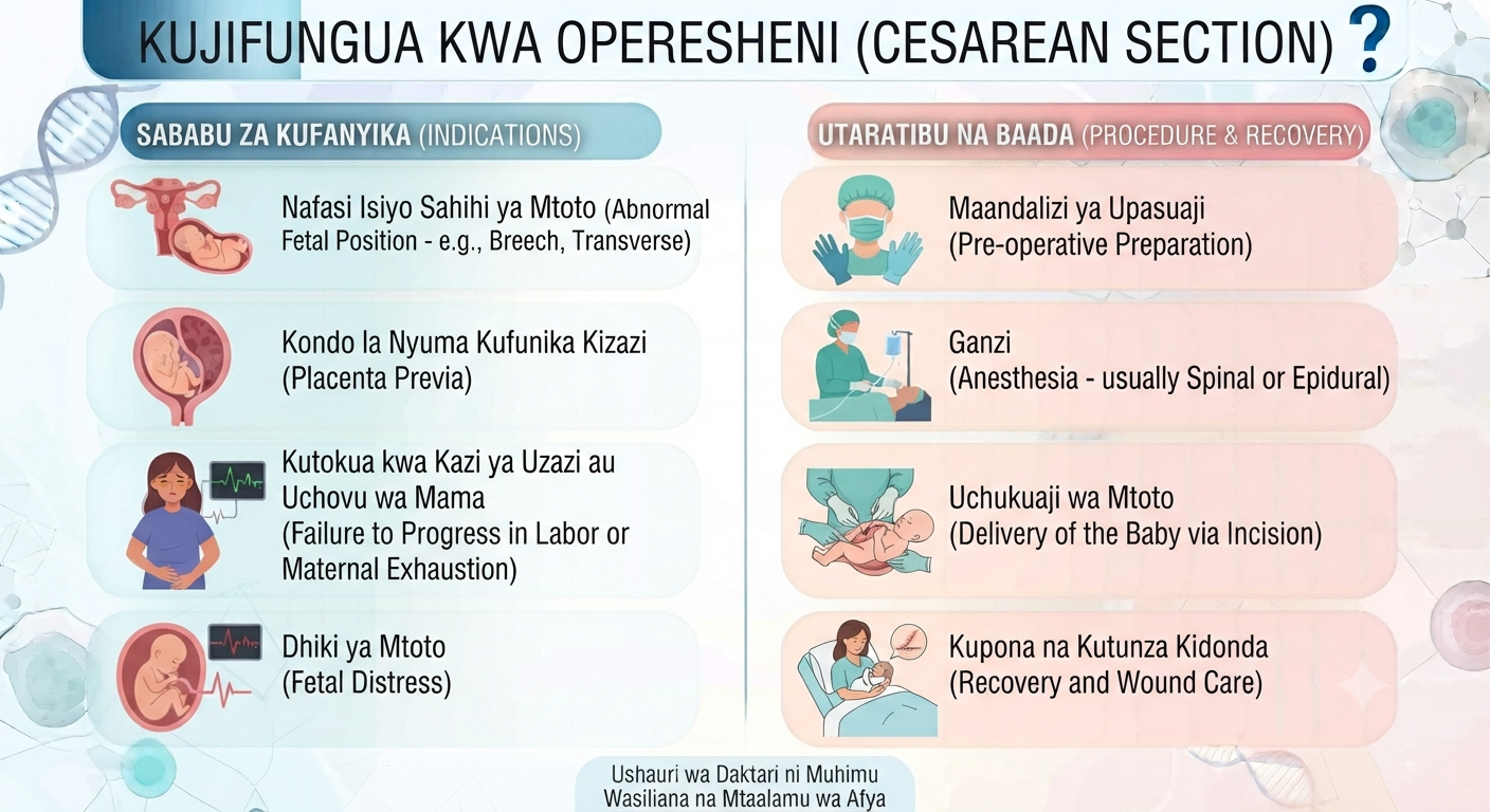 Kujifungua kwa operesheni (Cesarean Section): Unachotakiwa kujua.