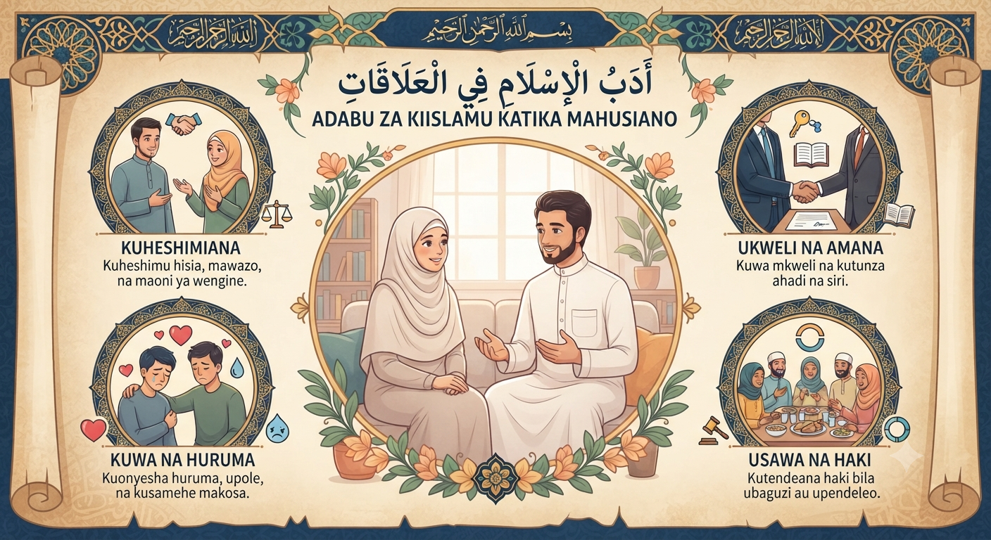 Adabu za Kiislamu Katika Mahusiano