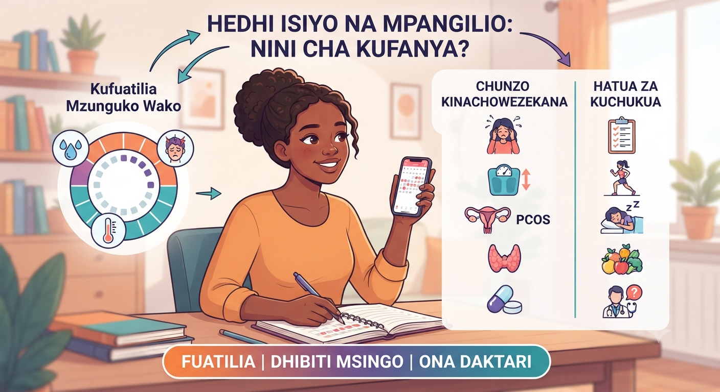 Hedhi isiyo na mpangilio: Chanzo chake na nini cha kufanya?