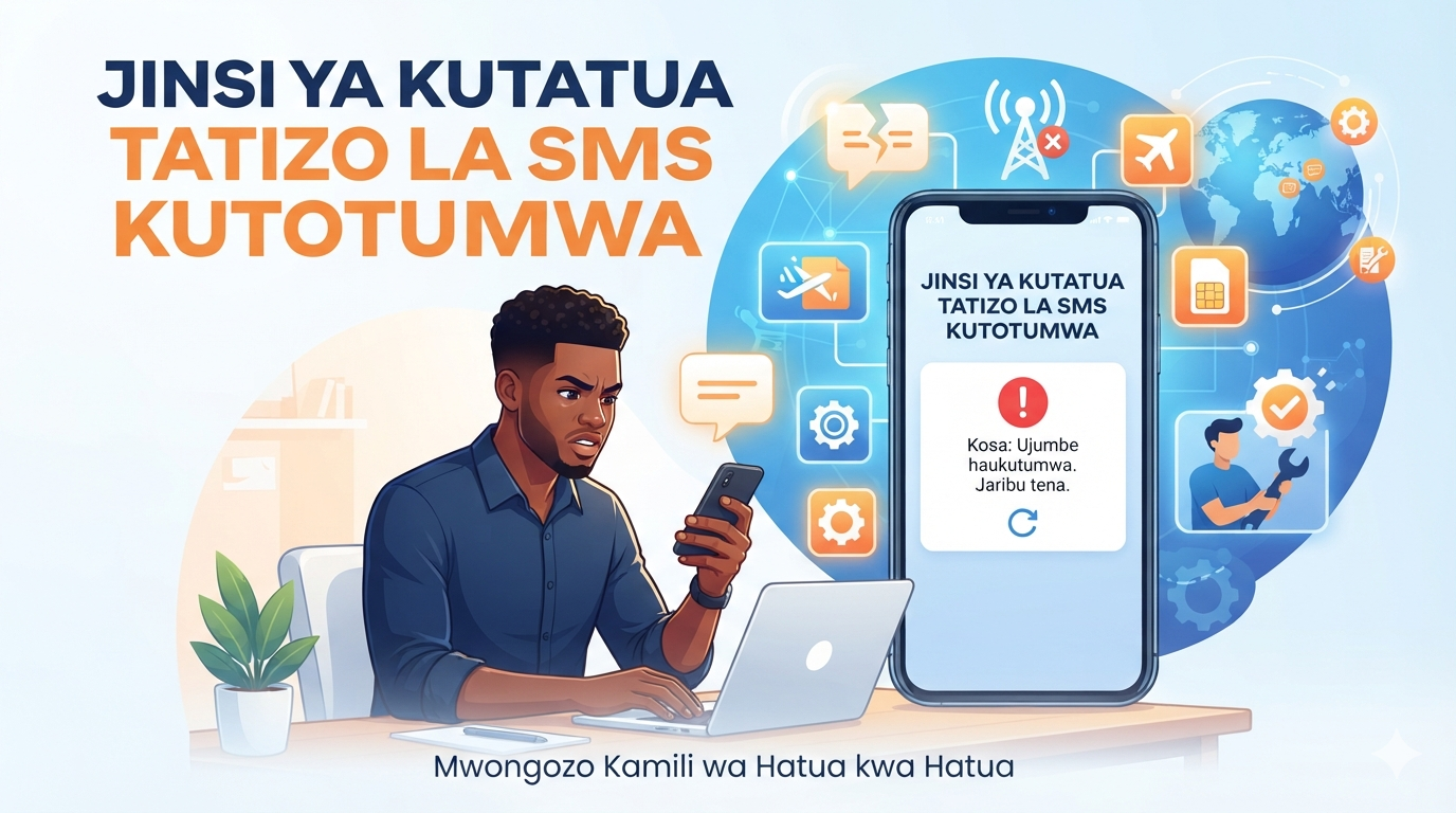 Jinsi ya Kutatua Tatizo la SMS Kutotumwa
