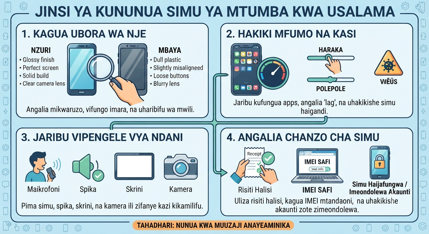 Jinsi ya Kununua Simu ya Mtumba kwa Usalama