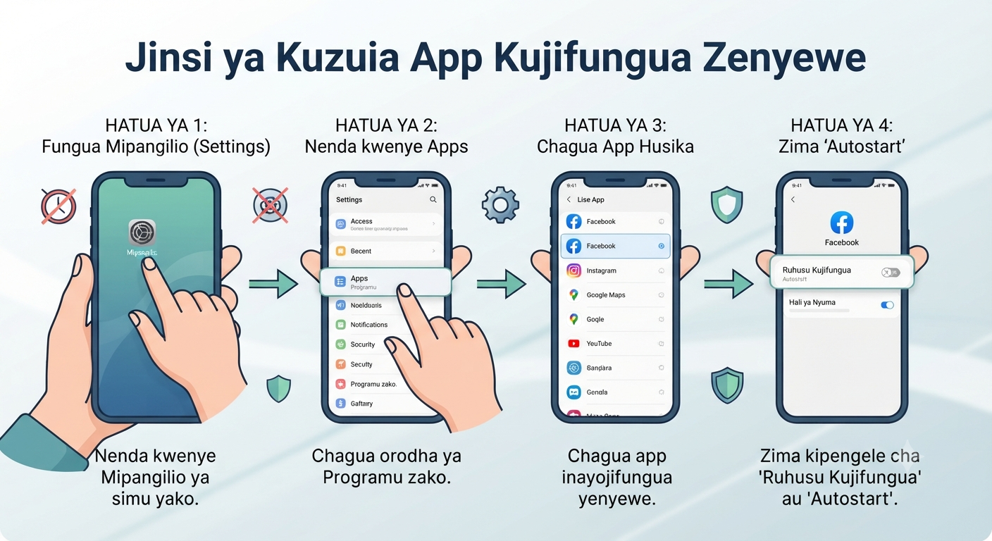 Jinsi ya Kuzuia App Kujifungua Zenyewe