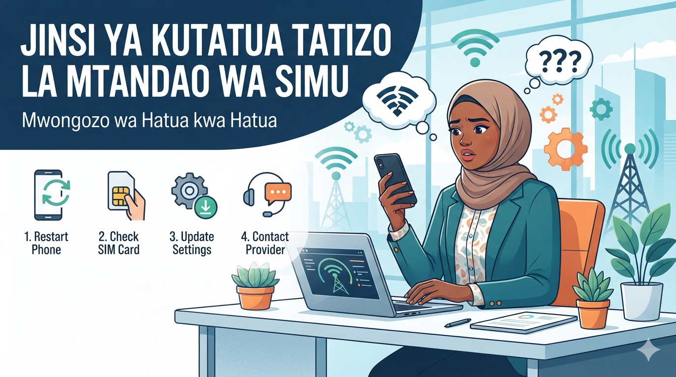 Jinsi ya Kutatua Tatizo la Mtandao wa Simu