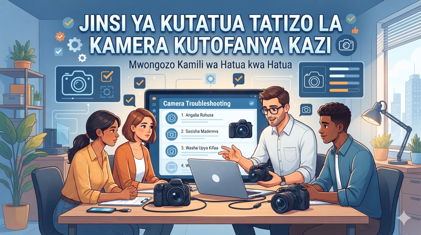 Jinsi ya Kutatua Tatizo la Kamera Kutofanya Kazi