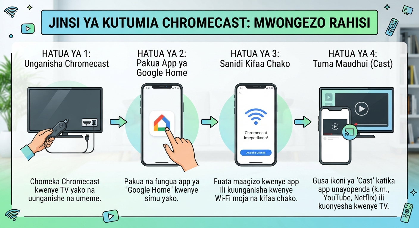Jinsi ya Kutumia Chromecast