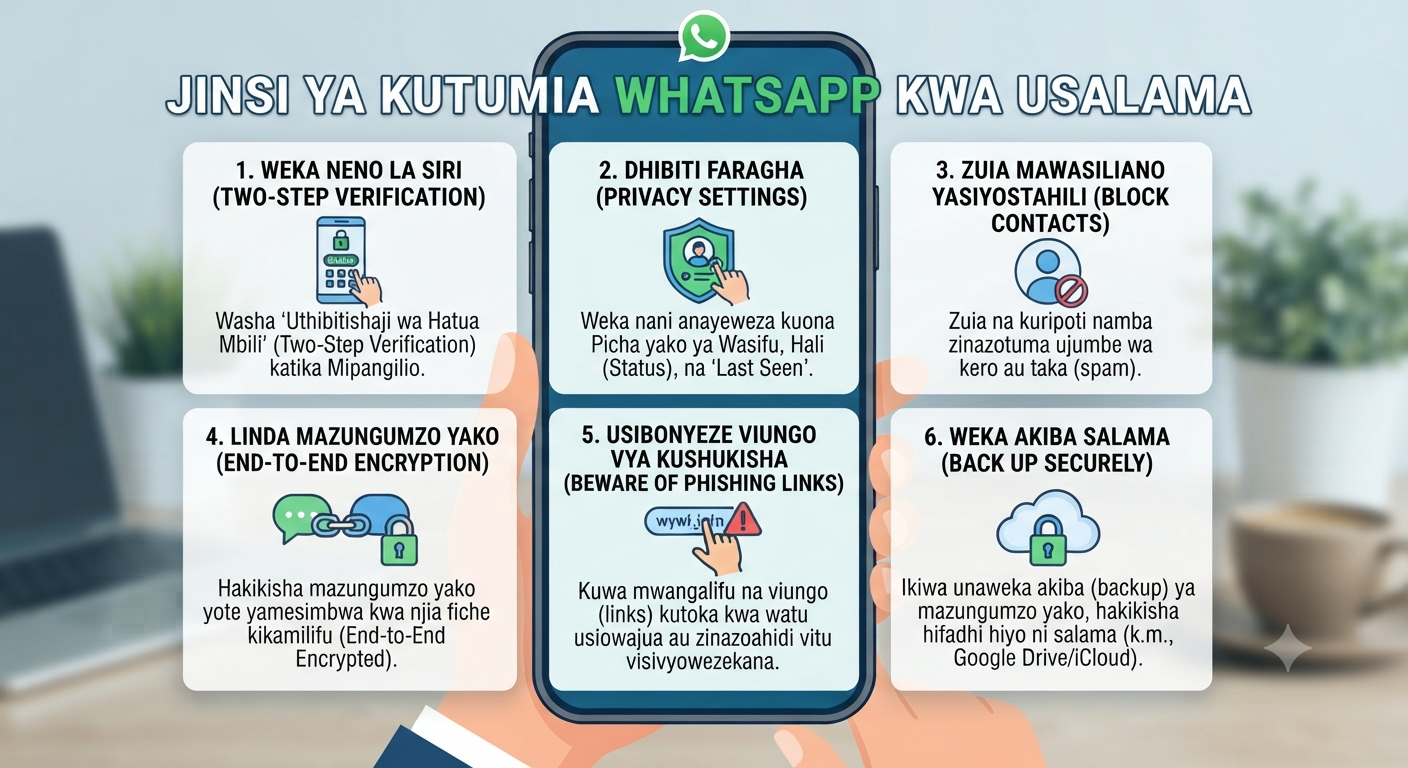 Jinsi ya Kutumia WhatsApp kwa Usalama