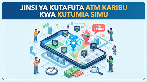 Jinsi ya Kutafuta ATM Karibu Kwa Kutumia Simu