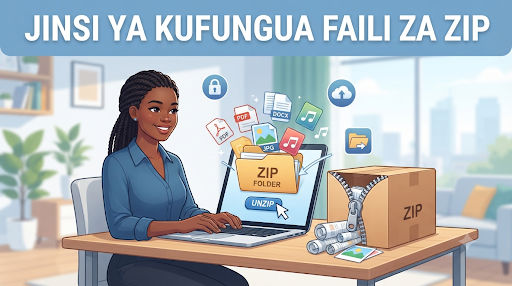 Jinsi ya Kufungua Faili za ZIP
