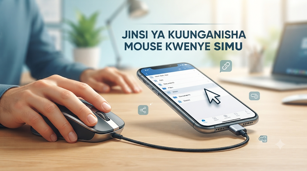 Jinsi ya Kuunganisha Mouse Kwenye Simu