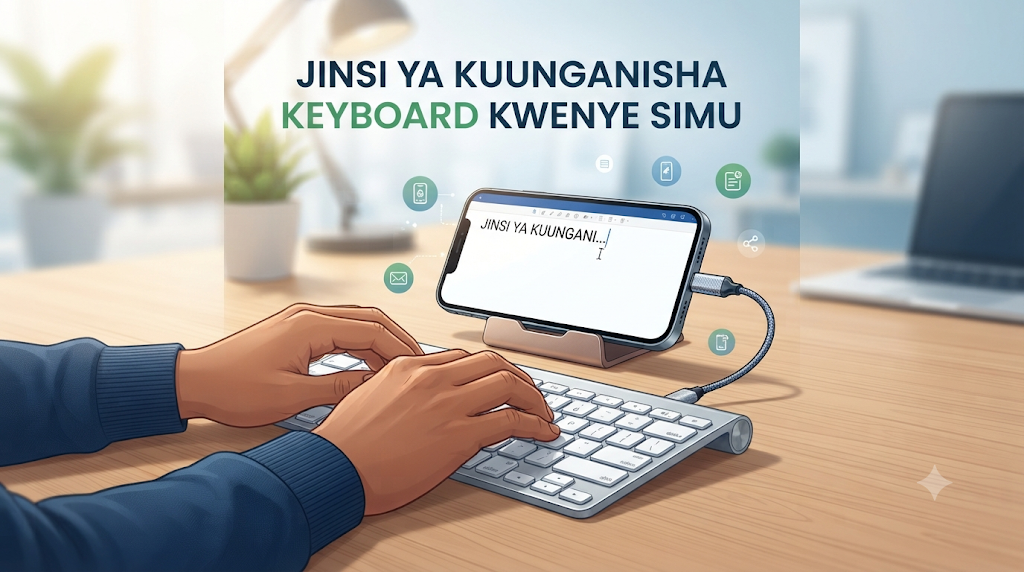 Jinsi ya Kuunganisha Keyboard Kwenye Simu