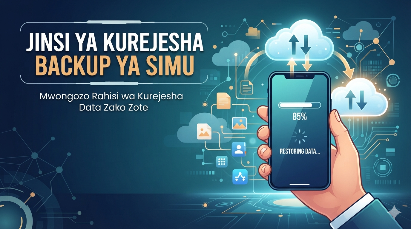 Jinsi ya Kurejesha Backup ya Simu