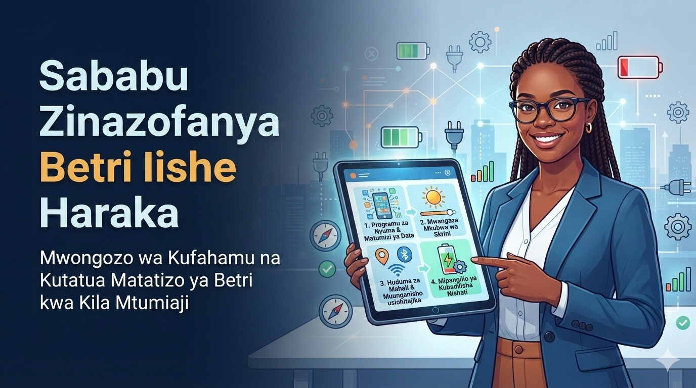 Sababu Zinazofanya Betri Iishe Haraka