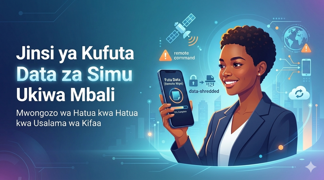 Jinsi ya Kufuta Data za Simu Ukiwa Mbali