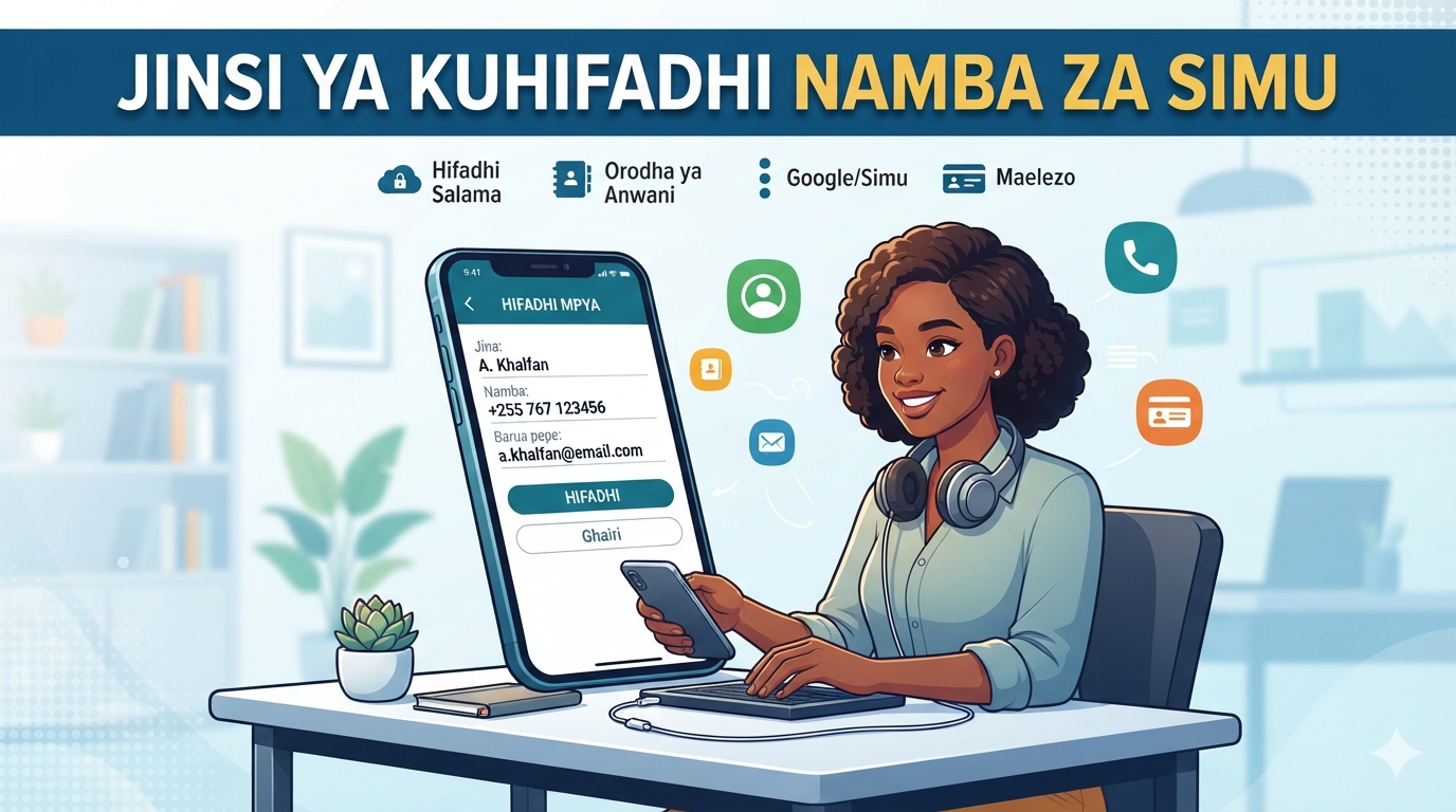 Jinsi ya Kuhifadhi Namba za Simu