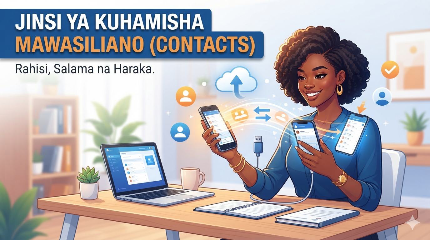 Jinsi ya Kuhamisha Mawasiliano (Contacts)