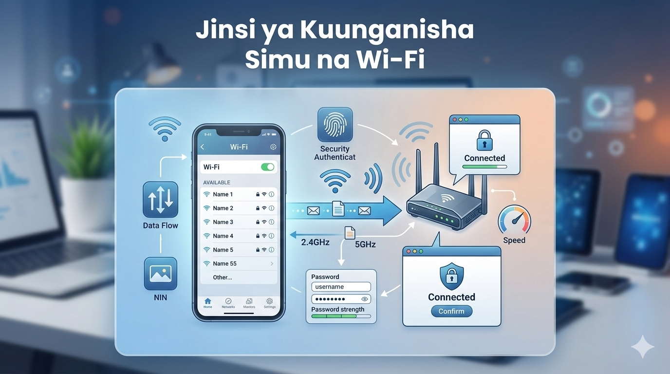 Jinsi ya Kuunganisha Simu na Wi-Fi