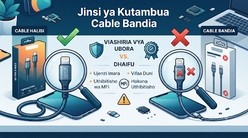 Jinsi ya Kutambua Cable Bandia