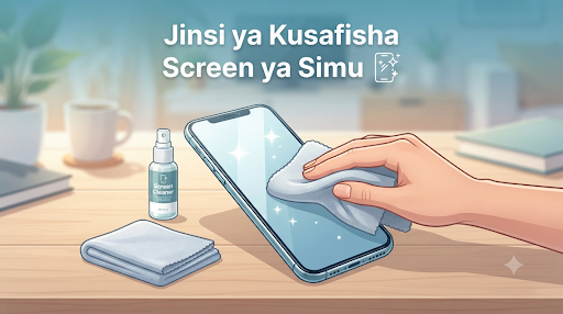 Jinsi ya Kusafisha Screen ya Simu