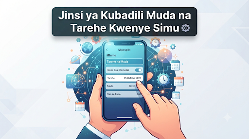 Jinsi ya Kubadili Muda na Tarehe Kwenye Simu